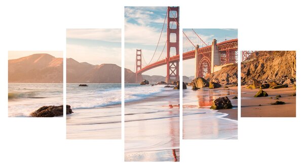 Obraz - Golden Gate Bridge (125x70 cm)
