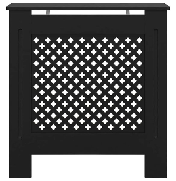Kryt na radiátor MDF černý 78 cm 325568