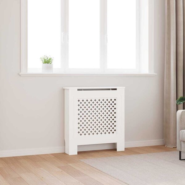 Kryt na radiátor MDF bílý 78 cm 325567