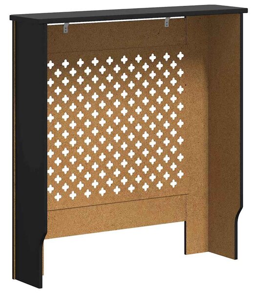 Kryt na radiátor MDF černý 78 cm 325568