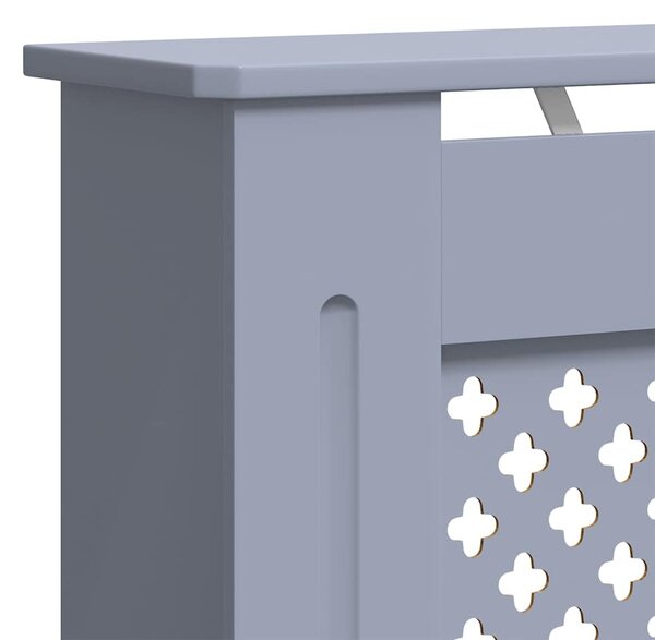Kryt na radiátor MDF šedý 78 cm 325569