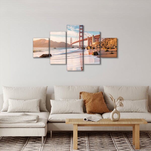 Obraz - Golden Gate Bridge (125x70 cm)