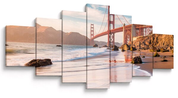 Obraz - Golden Gate Bridge (210x100 cm)