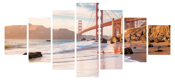 Obraz - Golden Gate Bridge (210x100 cm)