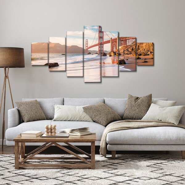 Obraz - Golden Gate Bridge (210x100 cm)