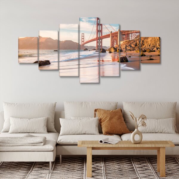Obraz - Golden Gate Bridge (210x100 cm)