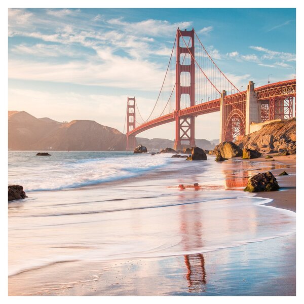 Obraz - Golden Gate Bridge (30x30 cm)