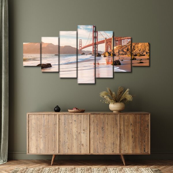 Obraz - Golden Gate Bridge (210x100 cm)