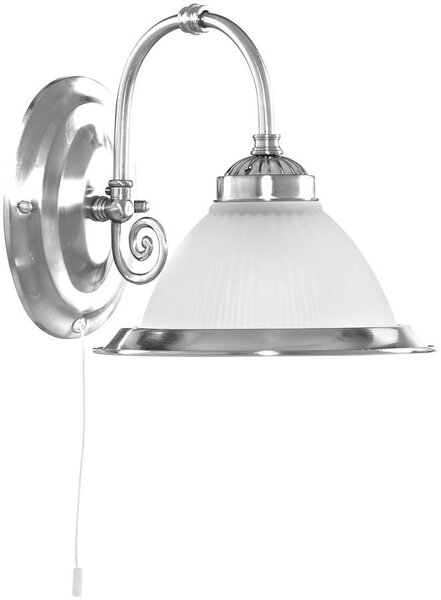 Searchlight American Diner nástěnné svítidlo 1x60 W bílá-stříbrná 1041-1