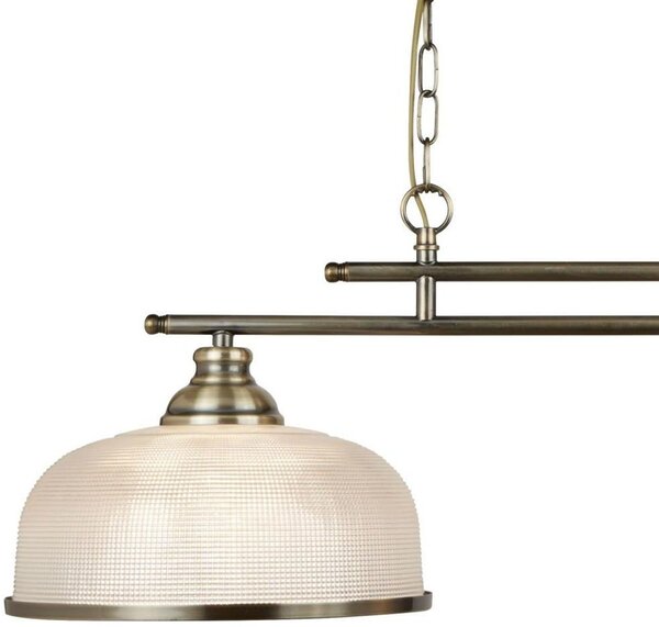Searchlight Bistro II závěsné svítidlo 2x60 W mosaz 3592-2AB