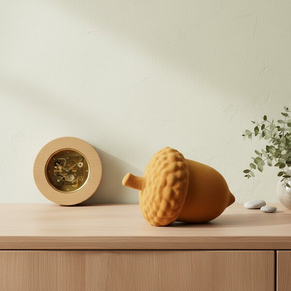 Mondex Keramická figurka žaludu MAVE 18x13 cm oranžová