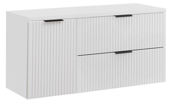 Comad Koupelnová skříňka pod deskové umyvadlo s košem na prádlo Adel White SET-ADW B LB 120 bílá