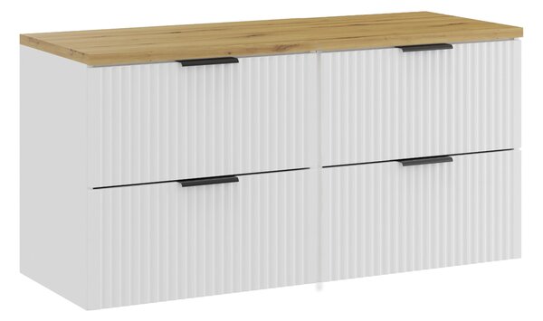 Comad Koupelnová skříňka pod deskové umyvadlo Adel White SET-ADW B ARTISAN 120 bílá/dub artisan