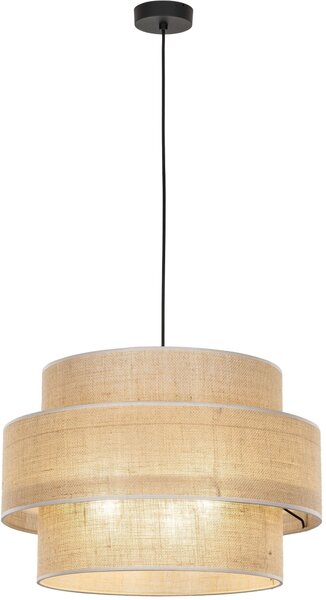 TK Lighting Calisto závěsné svítidlo 3x15 W černá-béžová 5402