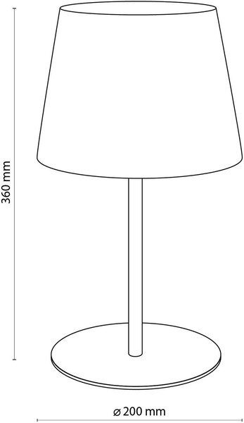 TK Lighting Maja stolní lampa 1x15 W černá 2936
