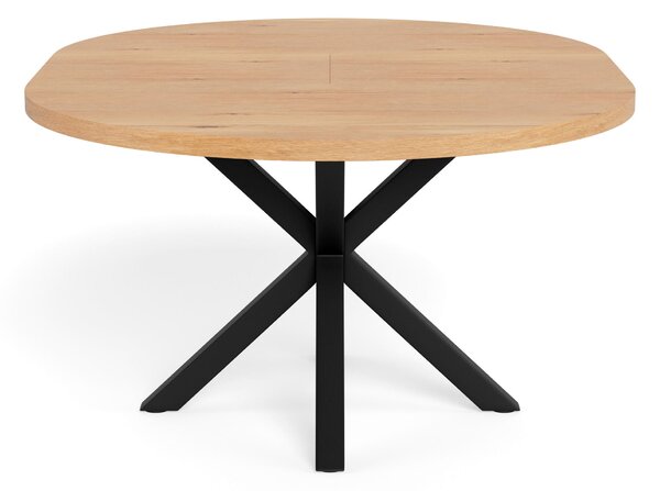 JÍDELNÍ STŮL, černá, divoký dub, 120(160)/120/76 cm MID.YOU - Jídelní stoly, Online Only