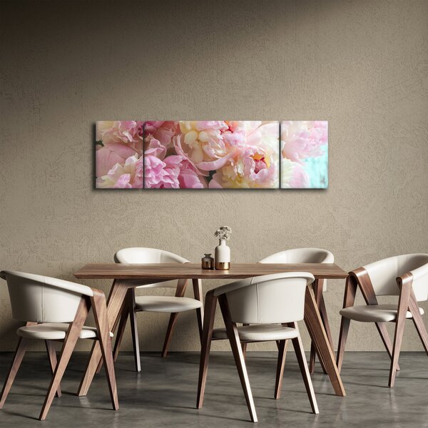 Obraz - Pivoňky (170x50 cm)
