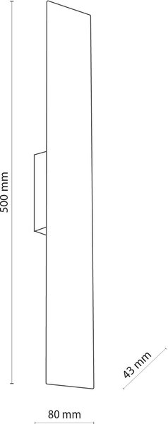 TK Lighting Navi nástěnné svítidlo 2x6 W bílá 4755