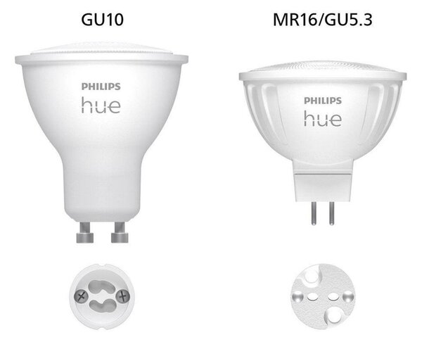 Philips HUE WACA sada 2x LED žárovka GU5,3 MR16 6,3W 12V 400lm 2200K-6500K RGB IP20
