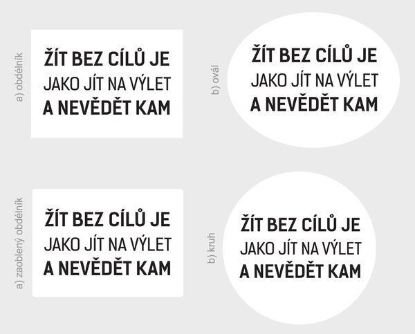 Žít bez cílů je jako motivační samolepka na zeď šíře 75 cm