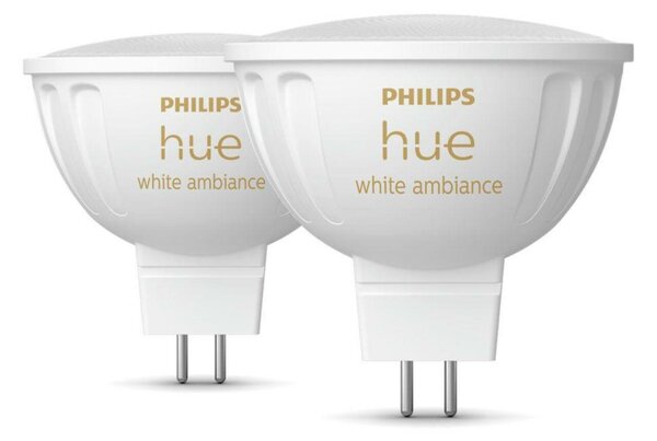 Philips HUE WA sada 2x LED žárovka GU5,3 MR16 5,1W 12V 400lm 2200K-6500K IP20