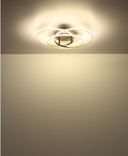 Globo 67355-40N - LED Stropní svítidlo KOMBOS 40W/230V pr. 45,6 cm matný chrom