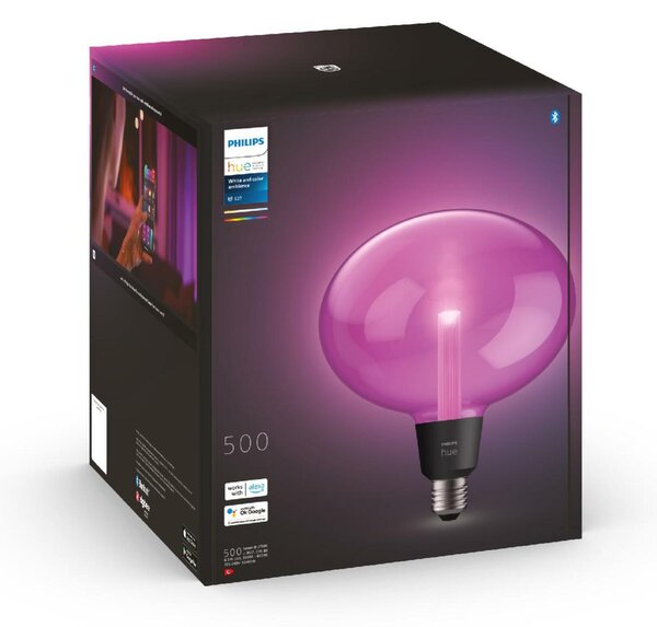 Philips HUE WACA Ellipse LED žárovka E27 6,5W 500lm 2000-6500K RGB IP20