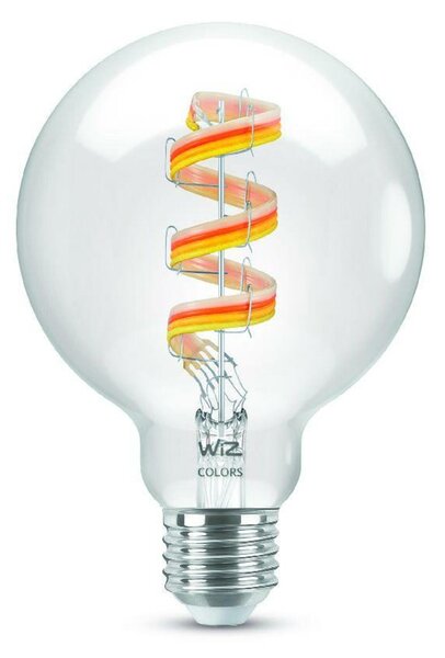 WiZ LED žárovka E27 G95 6,3W 470lm 2200-6500K RGB IP20, stmívatelná