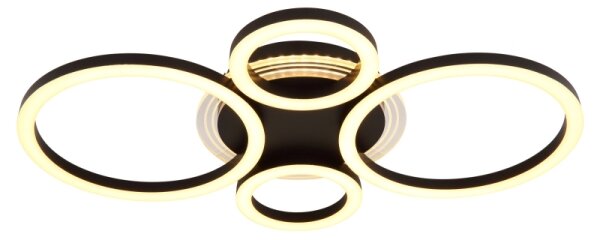 Globo 48039-40 - LED Stropní svítidlo LORETTA LED/40W/230V pr. 35,5x53 cm černá