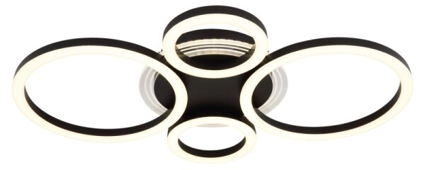 Globo 48039-40 - LED Stropní svítidlo LORETTA LED/40W/230V pr. 35,5x53 cm černá