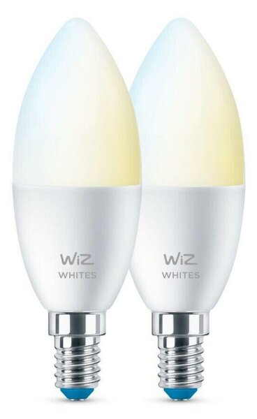 WiZ SET 2x LED žárovka E14 C37 Candle 4,9W (40W) 470lm 2700-6500K IP20, stmívatelná