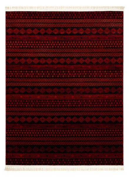 Koberec ORIENT 5132 s třásněmi / orientální, bordó / černý