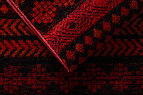 Koberec ORIENT 5132 s třásněmi / orientální, bordó / černý