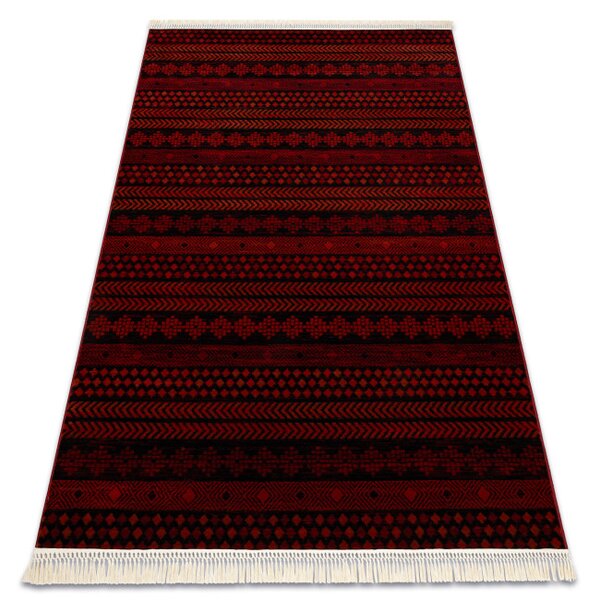 Koberec ORIENT 5132 s třásněmi / orientální, bordó / černý