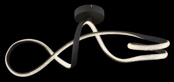 Globo 67341DS - LED Přisazený lustr SWIRL LED/30W/230V černá