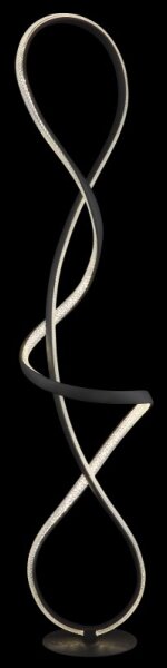 Globo 67341SS - LED Stojací lampa SWIRL LED/36W/230V černá