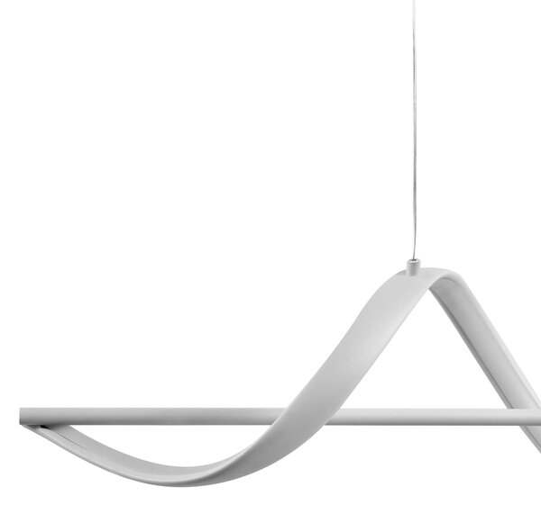 LED závěsná lampa KHUTTI s dálkovým ovládáním se stmívačem Kov Bílá