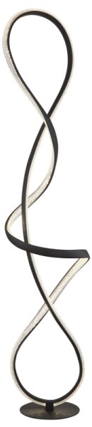 Globo 67341SS - LED Stojací lampa SWIRL LED/36W/230V černá