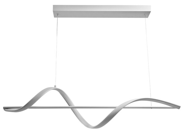 LED závěsná lampa KHUTTI s dálkovým ovládáním se stmívačem Kov Bílá