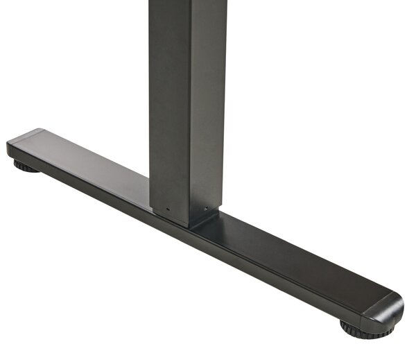 Elektricky výškově nastavitelný pracovní stůl PENLY Černá/Světle hnědá 120 cm 60 cm s USB portem