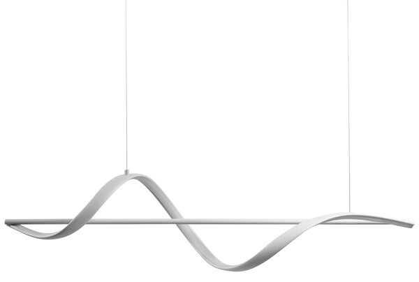 LED závěsná lampa KHUTTI s dálkovým ovládáním se stmívačem Kov Bílá
