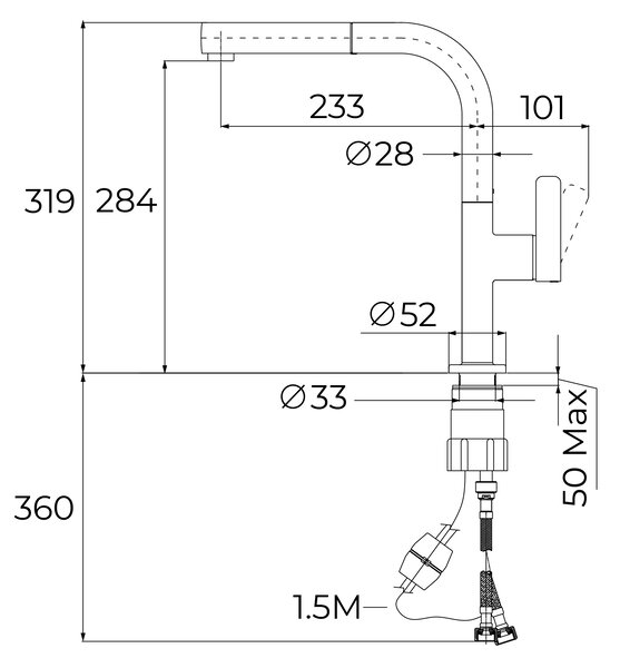 Teka Oval kuchyňská baterie stojící chrom 116020017