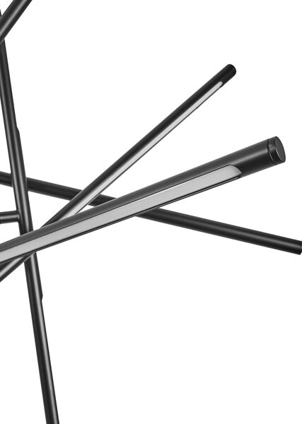 LED závěsná lampa PALUN se stmívačem Kov Černá