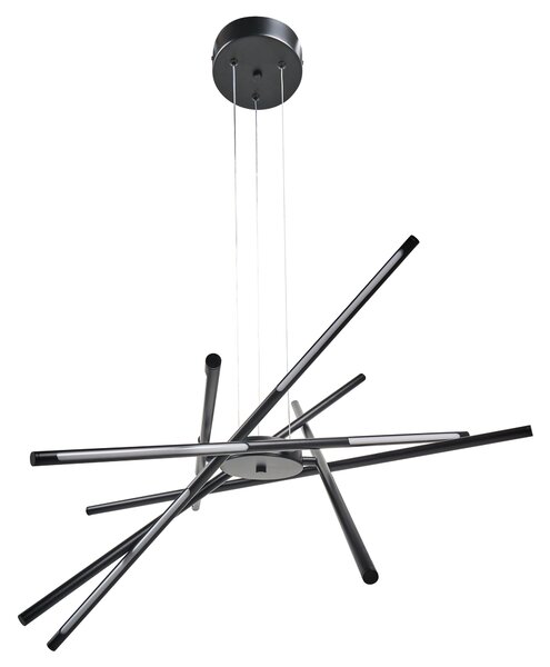 LED závěsná lampa PALUN se stmívačem Kov Černá