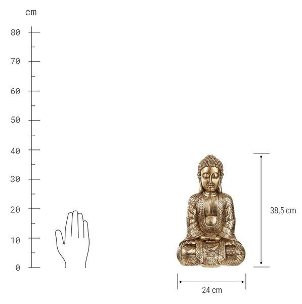 BUDDHA Soška Buddhy 38,5 cm