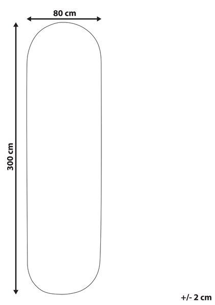 Koberec DEMIRCI Béžová 80 x 300 cm Juta