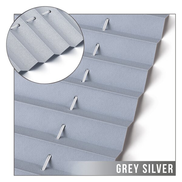 Plisa Termoizolaení plisovaná roleta Grey Silver 37 cm x volitelná výška