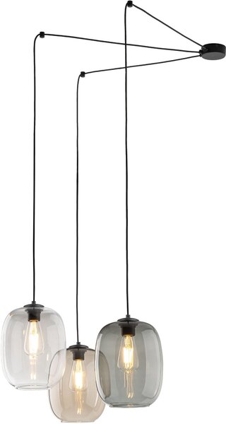 TK Lighting Elio závěsné svítidlo 3x15 W černá 5972