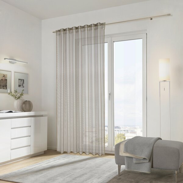 HOTOVÝ ZÁVĚS, průhledné, 140/245 cm Dieter Knoll - Závěsy, Online Only