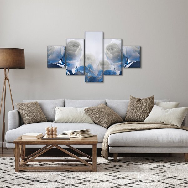 Obraz - Bílé růže (125x70 cm)